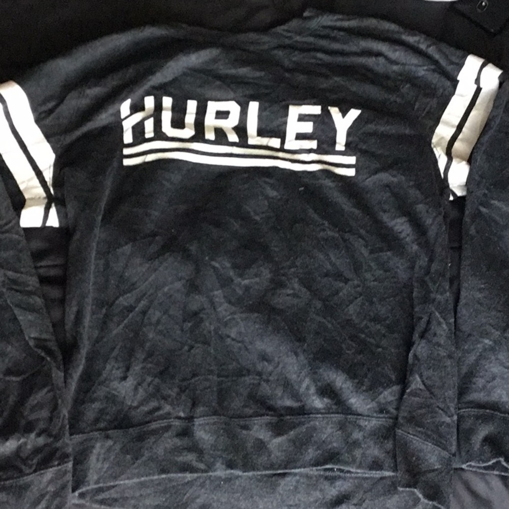 Girls Hurley crew neck sweater